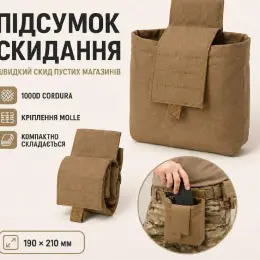 Підсумок для скидання магазинів 8Fields складаний койот