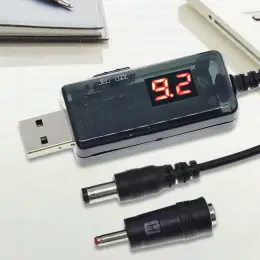 Кабель живлення USB на DC 5V, 9V, 12V з дисплеєм та перемикачем