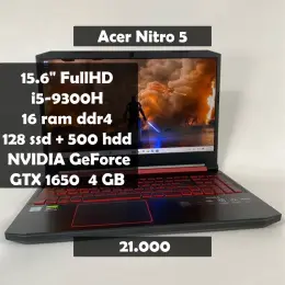 Игровой ноутбук Acer Nitro 5 AN515-54, Intel Core i5-9300H, 16GB RAM, SSD 128GB + HDD 500GB, NVIDIA GeForce GTX 1650 4GB