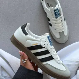 Adidas Samba White/Black шкіра