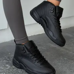 Air Jordan 12 Retro Black шкіра