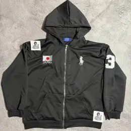 Polo Ralph Lauren Zip-Up Hoodie Black