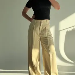 Штани Weekend MaxMara жіночі бежеві розмір 42