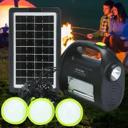 Портативна зарядна сонячна станція DAT DT-9025 4500 mAh з ліхтарем