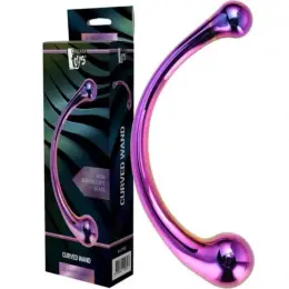 Скляний фалоімітатор Curved Wand Rose Gold