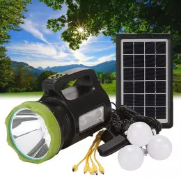 Портативна сонячна станція Solar Power Light System AT-9022 + 3 лампочки