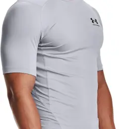 Футболка Under Armour HeatGear Compression Short-Sleeve чоловіча сіра розмір L