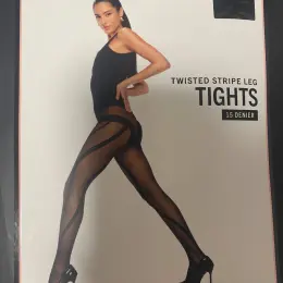 Колготки Hunkemoller Twisted Stripe Leg 15 Denier S/M