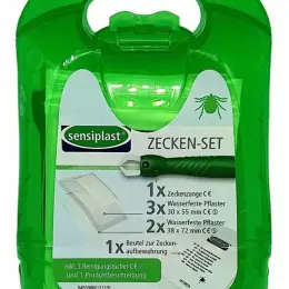 Набір для видалення кліщів Sensiplast з пінцетом та пластирами