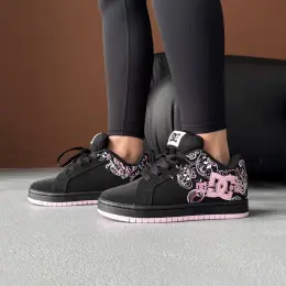 Кросівки DC Shoes Court Graffik Black/Pink Sabbath