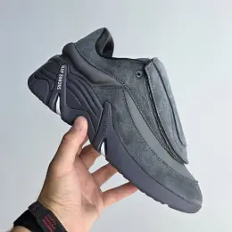 Raf Simons Antei Graphite шкіряні замшеві кросівки