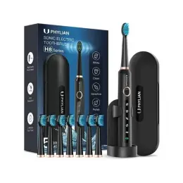 Звукова електрична зубна щітка Phylian SONIC H8 Series в кейсі з 8 насадками