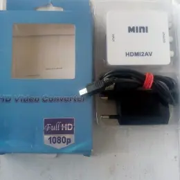 Конвертер відео AV-HDMI з блоком живлення
