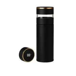 Термос Tea Thermos Black Heated 450 з цифровим індикатором температури 450 мл
