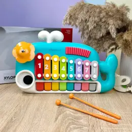 Ксилофон "Кит" 3 в 1: ксилофон, цимбали, барабан