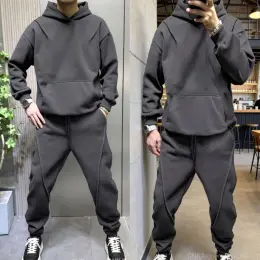 Чоловічий костюм (худі + штани) з двонитки петля