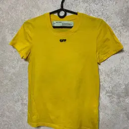 Жовта футболка Off-White жіноча розмір S