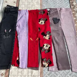 Дитячі штани на дівчинку, червоні та інші кольори, розміри 104-116