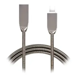 Металевий кабель USB Type-A to Lightning Metal