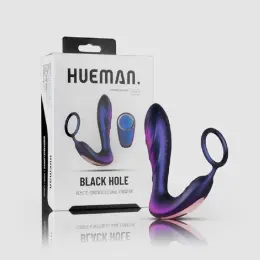 Масажер простати Hueman Black Hole з пультом