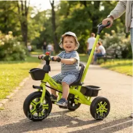 Триколісний велосипед Scale Sports з батьківською ручкою до 50кг