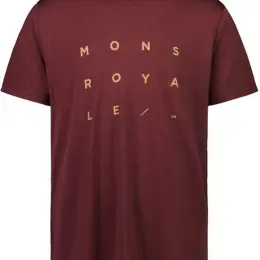 Футболка Mons Royale Icon Merino Air-Con L бордова