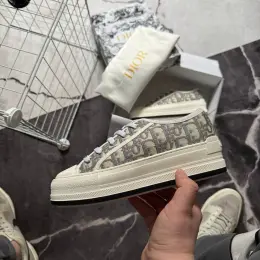 Кеди Dior B23 White Grey Platform Premium