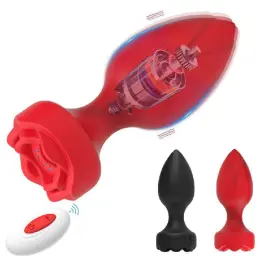 Анальна пробка Rose Plug Style 2 з пультом керування