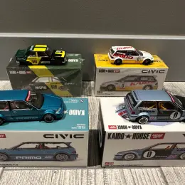 Колекційні моделі Kaido House Honda Civic та Datsun 510