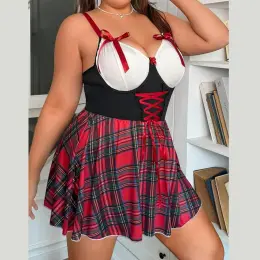 Комплект для дівчат PLUS SIZE у стилі school girl