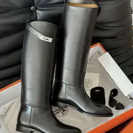 Чоботи Hermes шкіряні чорні