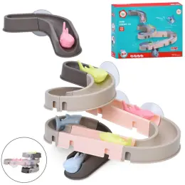 Дитяча ігрова гірка для ванної "Shark Slide Way Set" 22 деталі