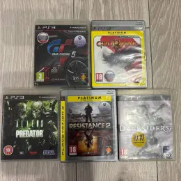 Ігри для PlayStation 3: Gran Turismo 5, God of War, Aliens vs. Predator, Resistance 2, Darksiders