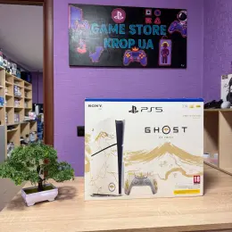Ігрова приставка Sony PlayStation 5 Slim Blu-Ray 1 TB Ghost of Yotei