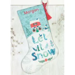 Набір для вишивання хрестиком DIMENSIONS "Святковий будинок//Holiday Home Stocking" 70-08975