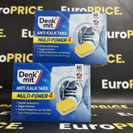 Таблетки для очищення пральної машини Denk mit MULTI-POWER 4 (60 шт.)