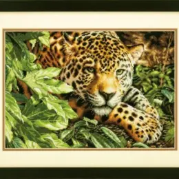Набір для вишивання хрестом DIMENSIONS Leopard in Repose "Леопард, що відпочиває"