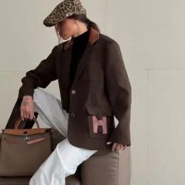 Жакет Hermes жіночий коричневий
