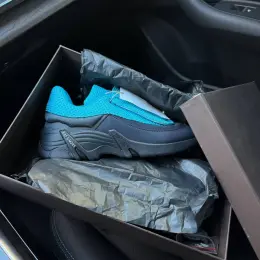 Кросівки AD Raf Simons Antei Aqua Blue шкіряні