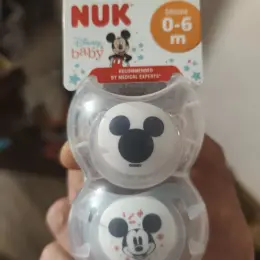 Набір силіконових пустушок NUK Disney Baby (0-6 міс.), 2 шт.