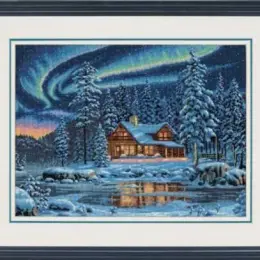 Набір для вишивання хрестиком DIMENSIONS Aurora Cabin "Будиночок у Аврори"