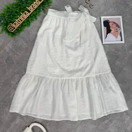 Елегантна біла спідниця міді H&M UK 16