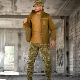 Тактичний комплект 4 в 1: футболка, флісовка, панама, штани