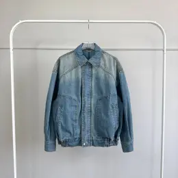 Джинсова куртка YSL Oversized South Blue