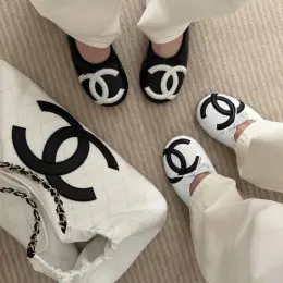 Балетки Chanel чорно-білі