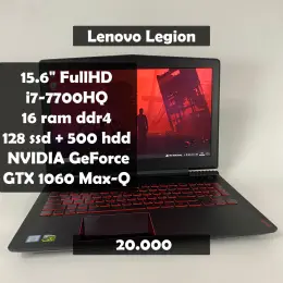 Ігровий ноутбук Lenovo Legion Y520-15IKBM Intel Core i7-7700HQ/16GB DDR4/SSD 128GB + HDD 500GB/NVIDIA GeForce GTX 1060 Max-Q 6GB