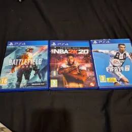 Ігри для PlayStation 4: Battlefield 4, NBA 2K20, FIFA 19