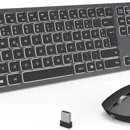 Бездротова клавіатура з підсвіткою та миша Jelly Comb JS-LJ0C02FGTM