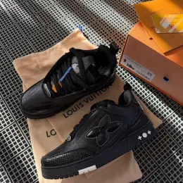 Кросівки LV Skate Oversized Flower Black