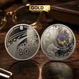 Срібна монета "Зимові Олімпійські ігри" 2010, 10 гривень, Україна